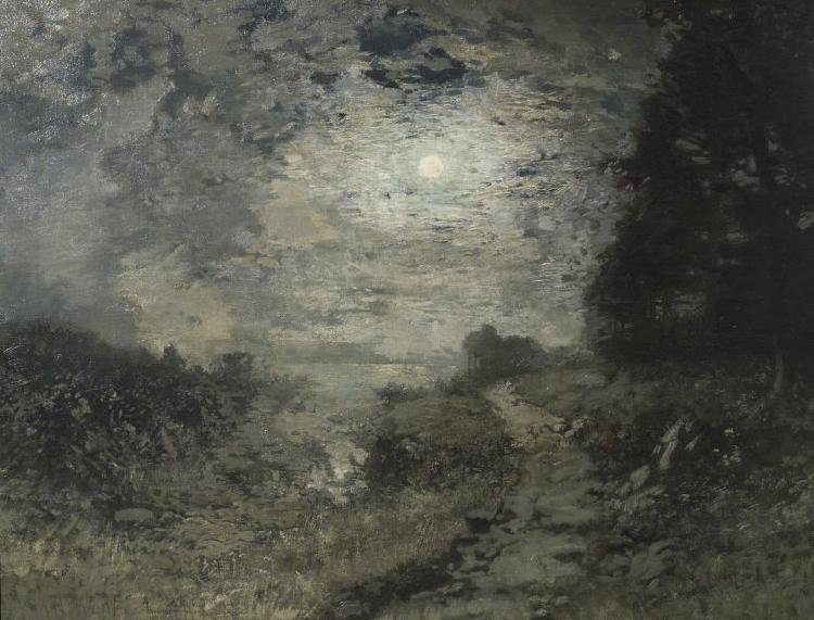 Alexander Helwig Wyant Moonlight and Frost oil painting image